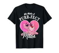 The Pink Panther Valentine's Day We Make A Purr-fect Match T-Shirt