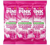 The Pink Stuff Miracle Biodegradable Multi-Purpose Cleaning Wipes 72 Wipes Assorted Packs