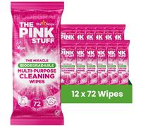 The Pink Stuff Miracle Biodegradable Multi-Purpose Cleaning Wipes 72 Wipes Assorted Packs