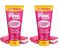 The Pink Stuff Miracle Cleaning Paste 200g - Squeezable All-Purpose Cleaner - Tough on Grease, Grime & Stains - Multi-Surface Cleaning Paste (Pack of 2)