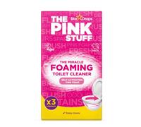 The Pink Stuff Miracle Power Foaming Toilet Cleaner - Deep Cleaning Self Activating Pink Foam For Tough Stains Odor Limescale Removal And More - 3 Treatments