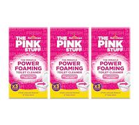 The Pink Stuff Miracle Power Foaming Toilet Cleaner Triple Pack - Deep Cleaning Self Activating Pink Foam For Tough Stains Odor Limescale Removal And More - 3x boxes (9 Total Treatments)