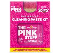 The Pink Stuff Miracle Cleaning Paste Kit - Includes 850g The Pink Stuff Miracle Cleaning Paste and a Miracle Sqeezy Dual Sided Sponge Scrubber - All Purpose Multi Surface Cleaner