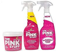 - The Pink Stuff - The Miracle Cleaning Paste, Multi-Purpose Spray, And Bathroom Foam 3-Pack Bundle (1 Cleaning Paste, 1 Multi-Purpose Spray, 1 Bathroom Foam) 1 Pack of 3 Piece