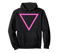 The Pink Triangle - LGBT Gay Pride Symbol - v3 Pullover Hoodie