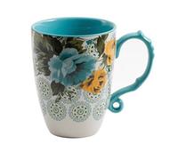 The Pioneer Woman Rose Shadow 24-Ounce Floral Jumbo Latte Mug