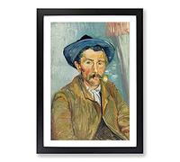The Pipe Smoker by Vincent Van Gogh Framed Print | A2 Black Framed Wall Art | Ready to Hang | Modern Historical Picture | Living Room Bedroom Lounge Office