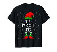 The Pirate Elf Xmas Holiday Christmas Elf Pirate T-Shirt