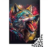 The Pirate Wolf Puzzle for Adults 1000 Pieces, Wolf Themed Animal Jigsaw, Calm Home Activity, 70x50cm/1000pcs