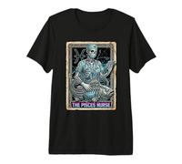 The Pisces Nurse Cyberpunk Skeleton Tarot Card Premium T-Shirt