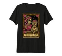 The Pittie Mom Tarot Card Cute Pit Bull Smiling Pitbull Love Premium T-Shirt