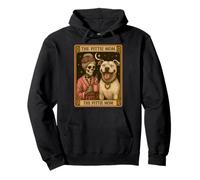 The Pittie Mom Tarot Card Cute Pit Bull Smiling Pitbull Mama Pullover Hoodie