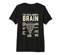 The Pizza Snobs Brain Anatomy Sarcastic Food Humor Premium T-Shirt
