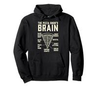 The Pizza Snobs Brain Anatomy Sarcastic Food Humor Pullover Hoodie