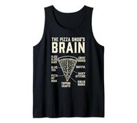 The Pizza Snobs Brain Anatomy Sarcastic Food Humor Tank Top