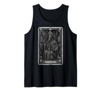 The Plague Cardinal Gothic Tarot Card Medieval Alt Horror Tank Top