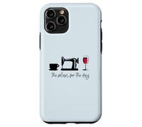 The plan for the day: Coffee Sewing Machine Wine Glass Meme Case for iPhone 11 Pro