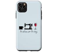 The plan for the day: Coffee Sewing Machine Wine Glass Meme Case for iPhone 11 Pro Max