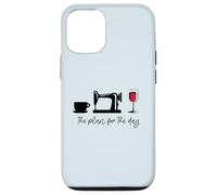 The plan for the day: Coffee Sewing Machine Wine Glass Meme Case for iPhone 12/12 Pro