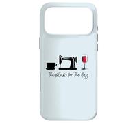 The plan for the day: Coffee Sewing Machine Wine Glass Meme Case for iPhone 17 Pro Max
