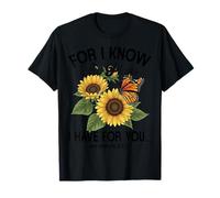 The Plans Sunflower Butterfly Summer Vibes for Nature Lovers T-Shirt