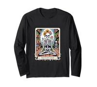 The Plant Lover Skeleton Tarot Garden Witch Gift Long Sleeve T-Shirt