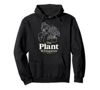 The Plant Whisperer Line Art Houseplant Lover Funny Gift Pullover Hoodie
