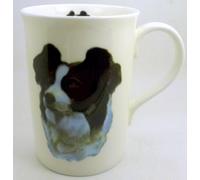 The Plate Collectors Shop Border Collie FINE Bone China 10 fl oz (1/2 Pint) Mug ~ Hand Decorated in Stoke on Trent