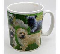 The Plate Collectors Shop CAIRN TERRIER CERAMIC/POTTERY COLLAGE 10.5 0Z MUG ~ HAND DECORATED IN STOKE ON TRENT