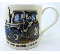 The Plate Collectors Shop Classic 7810 Silver Jubilee Tractor ~ Large FINE Bone China Mug