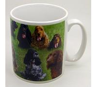 The Plate Collectors Shop COCKER SPANIEL CERAMIC/POTTERY COLLAGE 10.5 0Z MUG ~ HAND DECORATED IN STOKE ON TRENT