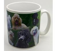 The Plate Collectors Shop POODLE CERAMIC/POTTERY COLLAGE 10.5 0Z MUG ~ HAND DECORATED IN STOKE ON TRENT