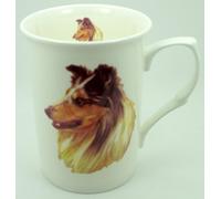 The Plate Collectors Shop Rough Collie FINE Bone China 10 0Z Mug ~ Hand Decorated in Stoke ON Trent