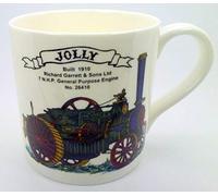 The Plate Collectors Shop STEAM Engine ~ Richard Garrett & SONS LTD ~ Jolly 1910 ~ Large FINE Bone China Mug