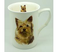 The Plate Collectors Shop Yorkshire Terrier FINE Bone China 10 0Z Mug ~ Hand Decorated in Stoke ON Trent