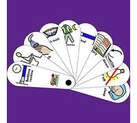 The Play Doctors Bedtime Routine Emotion Fan - Visual Schedule for Autism, ASD, SEN & Speech Delay | Nonverbal Communication Aid for Children | Bedtime Routine Support for Special Needs