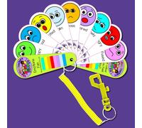 The Play Doctors Emotions Age 3+ Face Fan on Keyring - ASD/Autism/SEN Social Communication Aid for Children