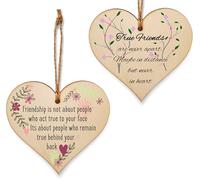 The Plum Penguin Amity Hearts - 2-Piece Friendship-Themed Hanging Plaque Set