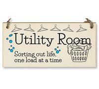 The Plum Penguin Handmade Wooden Hanging Wall Plaque Utility Room Sorting Out Life Funny Decorative Sign Kitchen Washing Room