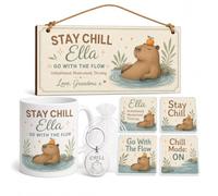 The Plum Penguin Personalised Capybara Motivational Gift Box Set