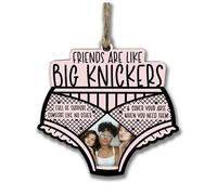 The Plum Penguin Personalised Friendship Knickers-shaped Photo Gift Hanging Keepsake Sharing Cheeky Moments