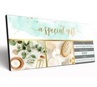 The Plum Penguin Personalised Gift Voucher (20x10cm) 6mm MDF Crafted Memorable Keepsake for All Occasions Customised Gift Certificate (Elegant Spa Gift)