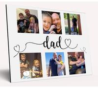 The Plum Penguin Personalised Photo Gift from Kids Father's Day Large Wooden Plaque for Best Dad - Christmas, Birthday Memories Customised