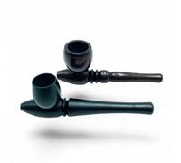 The Pocket Gandalf - Premium 10cm Wooden Smoking Pipe with Removable Bowl | Handcrafted Tobacco Pipe | Gandalf Style Churchwarden Design | Complete Smoking Accessories Se