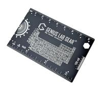 The Pocket Scientist - Wallet Science Ruler Scale and Unit Conversion Reference - 3 inch 85 mm Homework Helper for College Students and PhD Graduates - STEM Class School Supplies