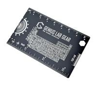 The Pocket Scientist - Wallet Science Ruler Scale and Unit Conversion Reference - 3 inch 85 mm Homework Helper for College Students and PhD Graduates - STEM Class School Supplies