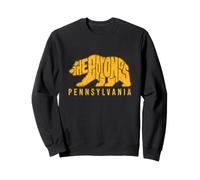 The Poconos Bear Silhouette Pennsylvania Hiking Camping Sweatshirt