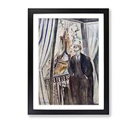 The Poet Philippe Soupault By Robert Delaunay Classic Painting Framed Print | A2 Black Framed Wall Art | Ready to Hang | Classic Historical Picture | Living Room Bedroom Lounge Office