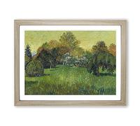 The Poets Garden By Vincent Van Gogh Classic Painting Framed Print | A3 Oak Framed Wall Art | Ready to Hang | Classic Floral Picture | Living Room Bedroom Lounge Office
