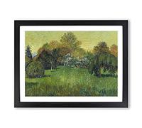 The Poets Garden By Vincent Van Gogh Classic Painting Framed Print | A4 Black Framed Wall Art | Ready to Hang | Classic Floral Picture | Living Room Bedroom Lounge Office